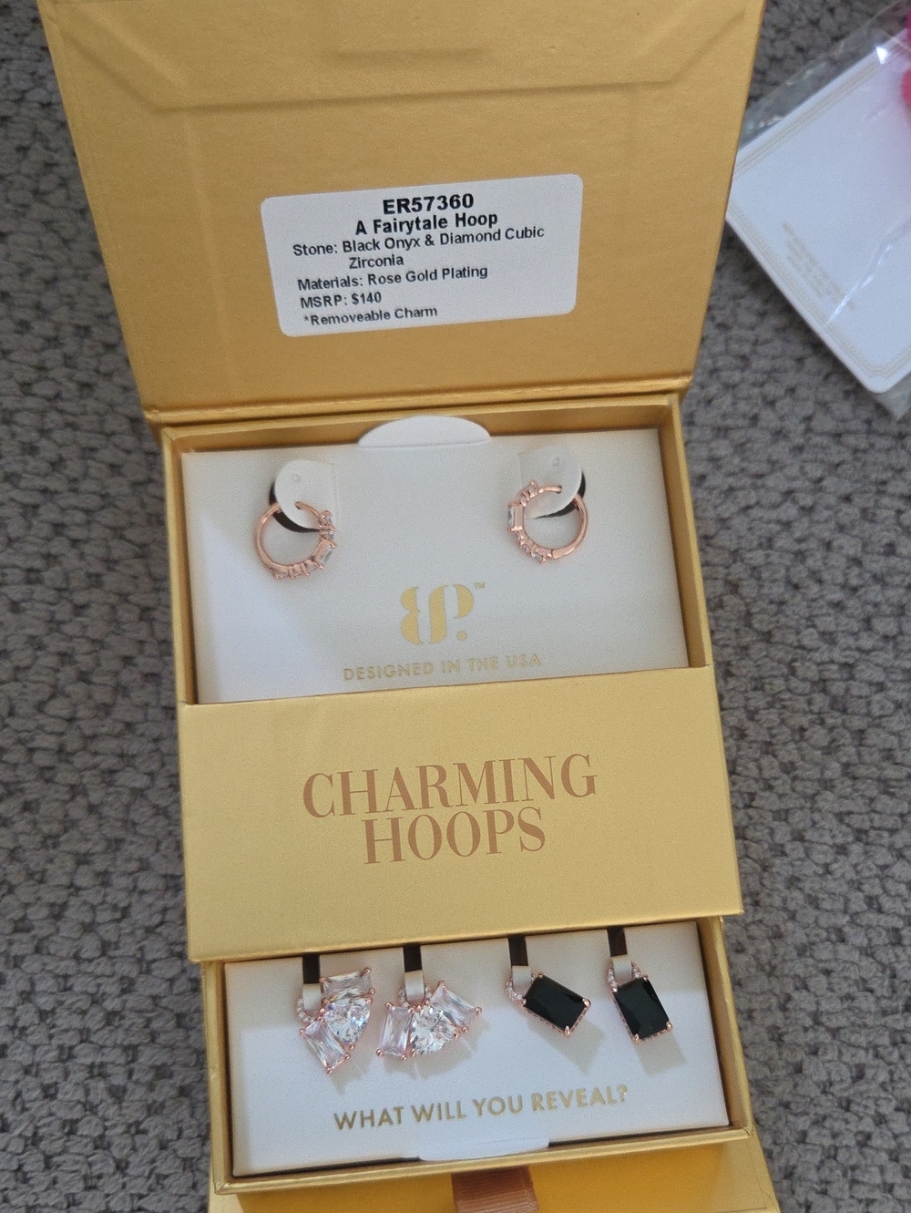 Charming Hoops Rose Gold Hoop Earring Set